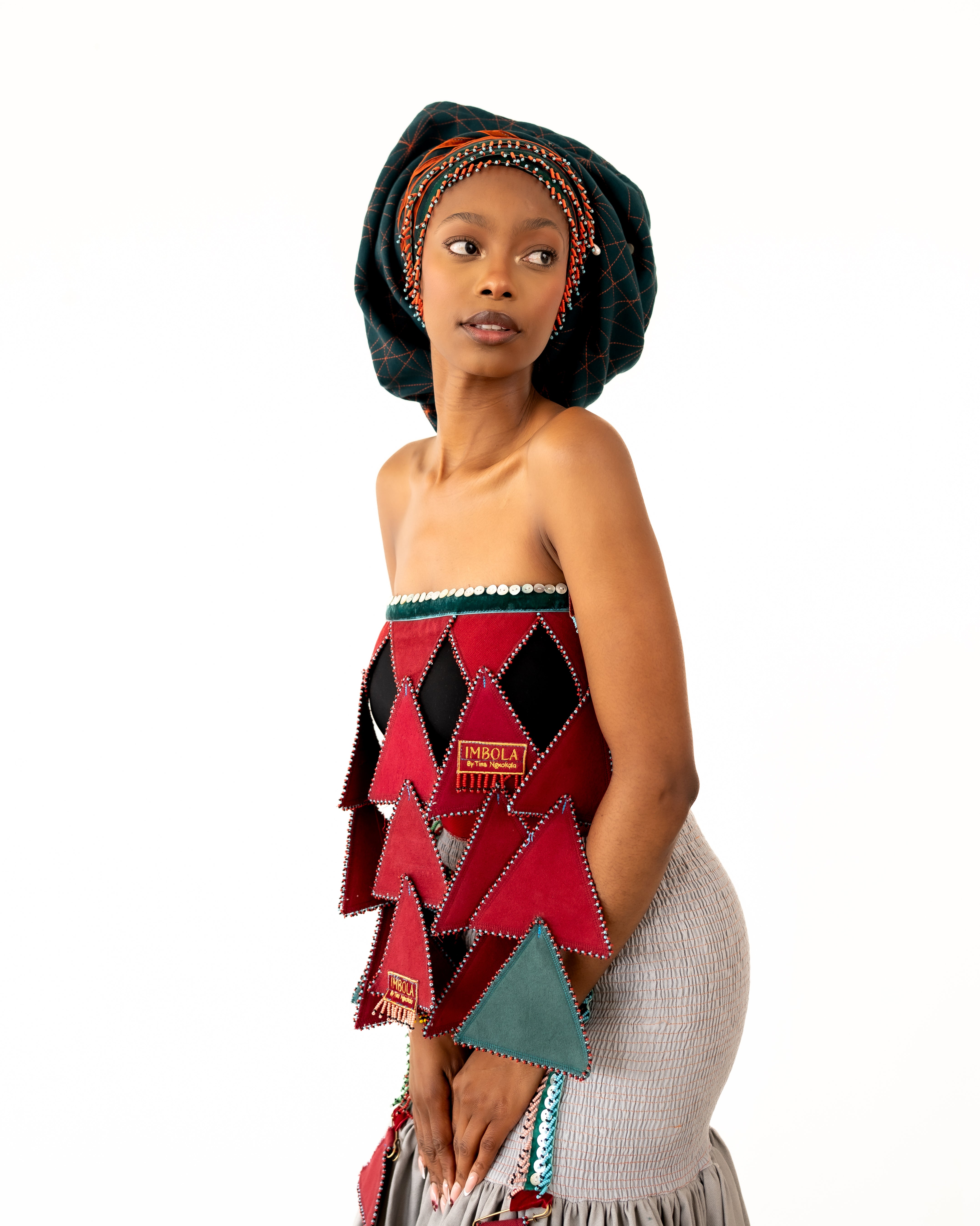 Imbola Grey Skirt-Dress Mbhaco
