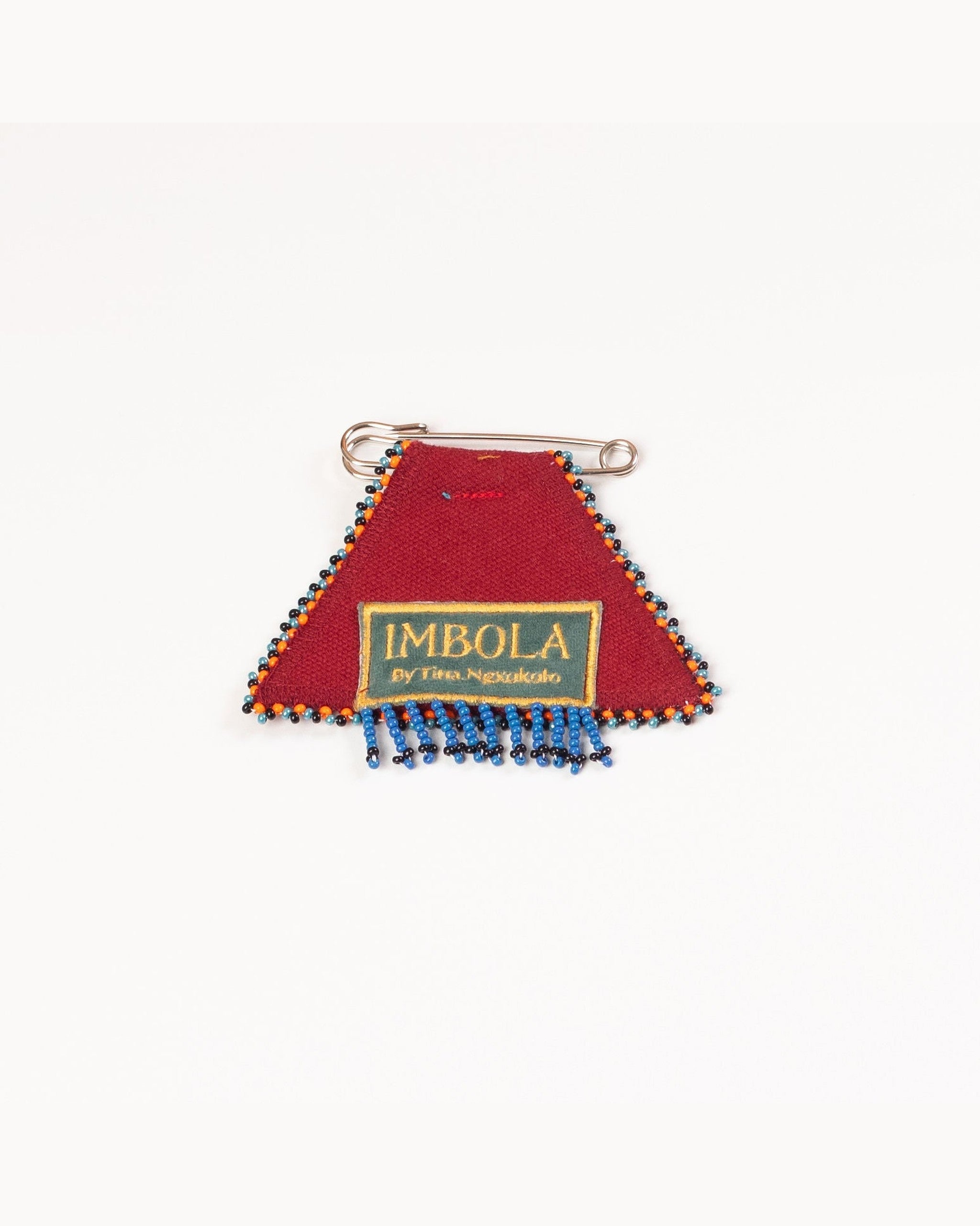Imbola Maroon Triangle Pin